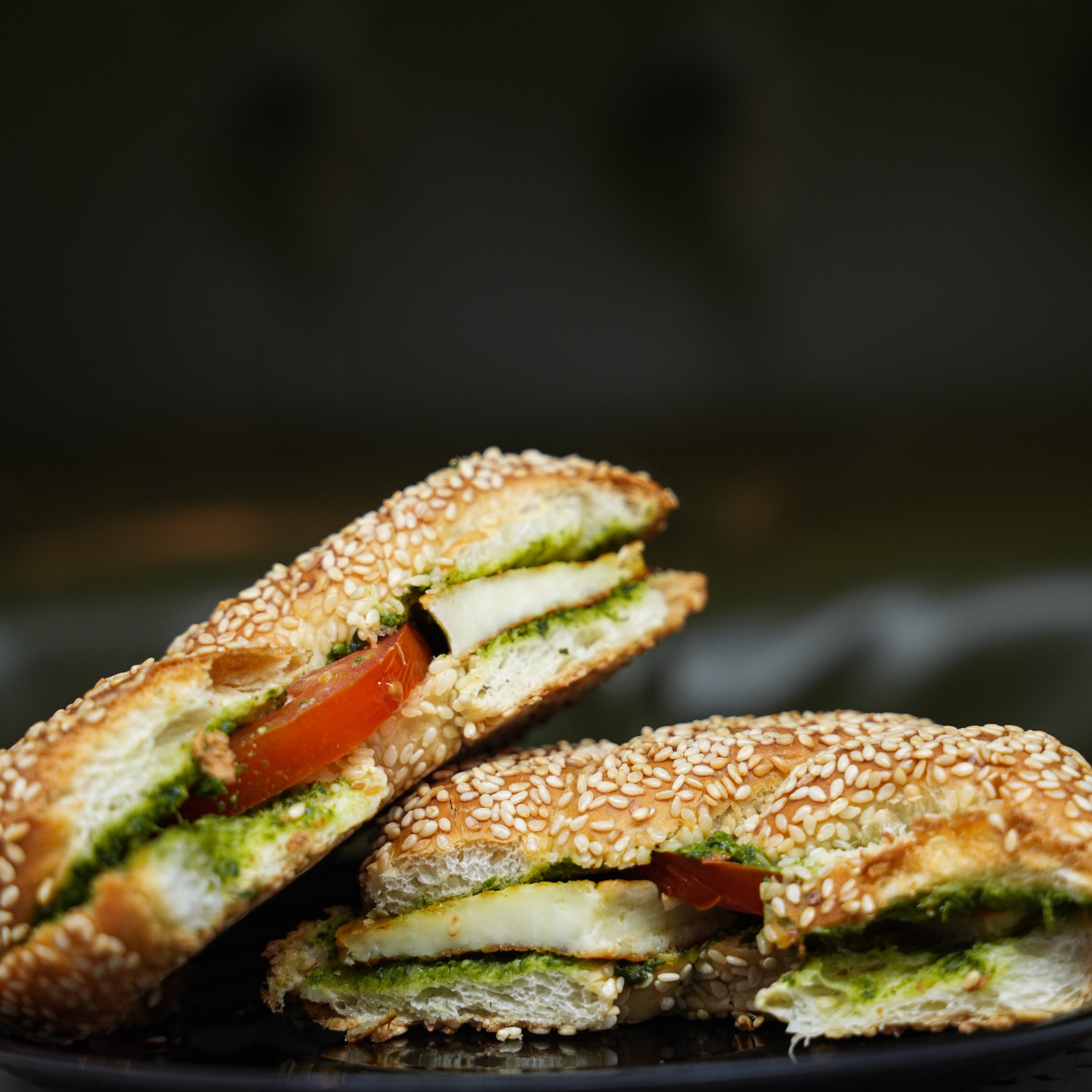 Grilled Helloumi With Zaatar Pesto